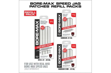 Image of Real Avid Bore Max Speed Jag Patches Refill Pack, 4in Small, AVBMPATCH4S