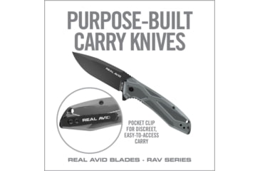 Image of Real Avid Rav-2 Knife Assisted Folding 3.25 Blade Blue