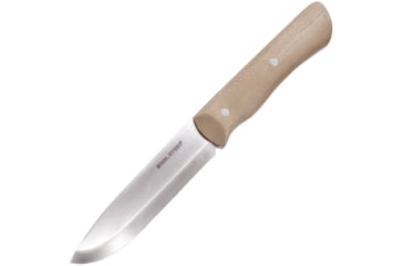 Image of Real Steel Bushcraft III Coyote Fixed Blade Knife, 8.5in Overall, 4in Satin D2 Tool Steel Blade, Coyote Tan G10 Handle, Belt Adapter, Coyote Brown Kydex Belt Sheath, Coyote tan, 3726