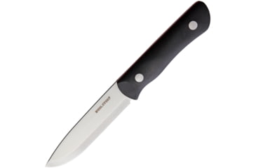Image of Real Steel Bushcraft III Fixed Blade Blk Fixed Blade Knife, 8.5in Overall, 4in Satin D2 Tool Steel Blade, Black G10 Handle, Black Kydex Belt Sheath, Black, 3725