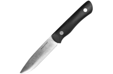 Image of Real Steel Bushcraft III Fixed Blade Con Knife, 4 satin finish D2 tool steel blade, Black G10 handle, 3725C