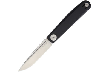 Image of Real Steel GSlip Slipjoint Black Folding Knife, 3.5 satin finish VG-10 stainless blade, Black G10 handle, 7841