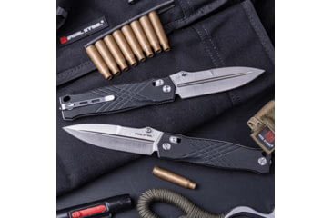 Image of Real Steel Muninn Slide Lock Black G10