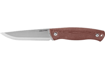 Image of Real Steel Pathfinder Fixed Blade Knife, 4.57in, 14C28N Steel, Brown Micarta Handle, 3851B