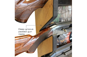 Image of Realtree 4 Gun Wall Storage Rack, Camo, 30 x 5 x 35, 39-4004