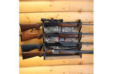 Image of Realtree 4 Gun Wall Storage Rack, Camo, 30 x 5 x 35, 39-4004