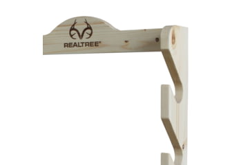 Image of Realtree 4 Gun Wall Storage Rack, Pine, White Pine, 21 x 5 x 28, 39-4000