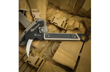 Image of Reapr Versa Karambit Fixed Blade Knife, 3-1/2in, 420 Stainless Steel, Talon Blade, Black / Desert Tan, 11031