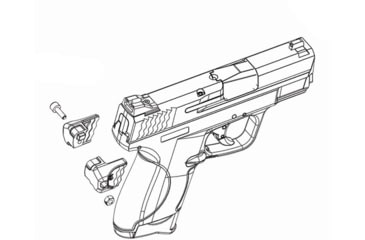 Image of Recover Tactical MCH Charging Handle for S&amp;W M&amp;P 9mm/40 Double Stack, Black, MCH-05