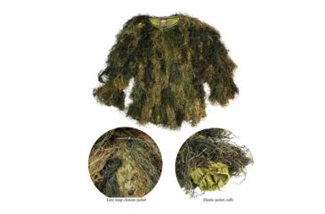 Image of Red Rock Outdoor Gear 5-Piece Ghillie Sui, Woodland, Large, 70915M/L