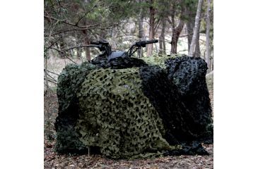 Image of Red Rock Outdoor Gear Hunting Series Camouflage Netting, Woodland, 6ftx8ft 068G