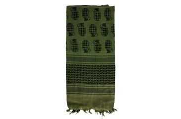 Image of Red Rock Outdoor Gear Shemagh Head Wrap, OD/Black Grenade, 70-30