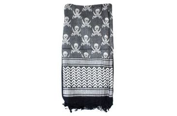 Image of Red Rock Outdoor Gear Shemagh Head Wrap, Jolly Roger, 70-03