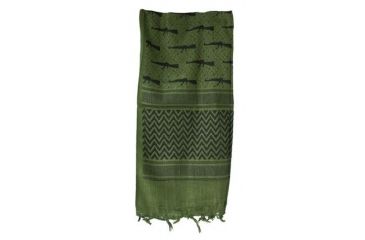 Image of Red Rock Outdoor Gear Shemagh Head Wrap, OD/Black M16, 70-15
