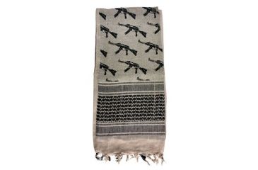Image of Red Rock Outdoor Gear Shemagh Head Wrap, Tan/Black, 70-26