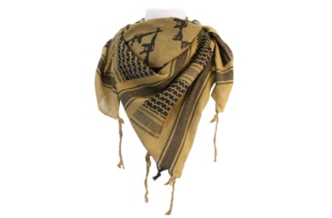 Image of Red Rock Outdoor Gear Shemagh Head Wrap, Khaki/Black Rifles, 70-39