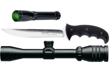 Image of Redfield Battlezone TAC.22 2-7x34mm Rifle Scope, Matte TAC-MOA 118450 w/ Laser Genetics ND3 Subzero Laser Designator w/ Scope Mount LG-ND3SZ and Browning Hog Hunter Knife w/ Nylon Sheath 322865