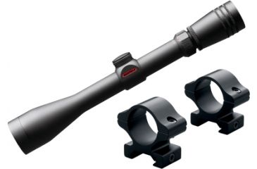Image of Redfield Revolution 3-9x40mm Short Action Rifle Scope,Matte,Black,4 Plex Reticle w/Rifleman Rings 119741