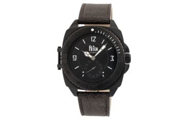 Image of Reign RN1707 Churchill Mens Watch, Dark Brown Band, Black Face, Black Case REIRN1707