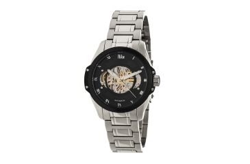 Image of Reign Constantin Automatic Semi-Skeleton Bracelet Watch, Black REIRN4502
