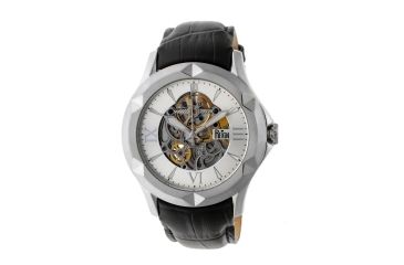 Image of Reign Dantes Automatic Skeleton Dial Watch, Silver/Black REIRN4703