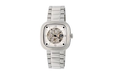 Image of Reign Emery Automatic Skeleton Bracelet Watch, White/Silver REIRN4801