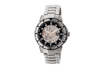 Image of Reign Philippe Automatic Skeleton Dial Bracelet Watch, Black REIRN4602