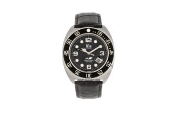 Image of Reign Quentin Automatic Pro-Diver Leather-Band Watch w/ Date, Silver, One Size, REIRN4905