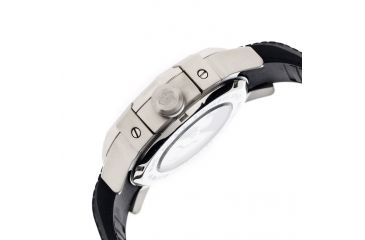 Image of Reign RN1202 Tudor Mens Watch, Silver Case, Black Face REIRN1202