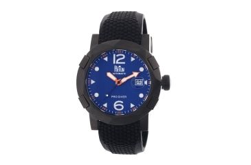 Image of Reign RN1207 Tudor Mens Watch, Black Case, Blue Face REIRN1207