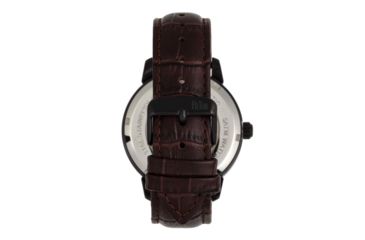 Image of Reign Rudolf Automatic Skeleton Leather-Band Watch, Brown/Black, One Size, REIRN5903