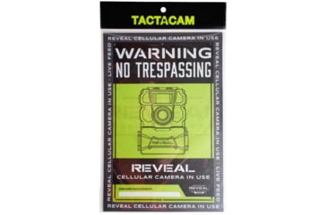 Image of Reveal by Tactacam No Trespassing Sign, 3 Pack, Black, S-3