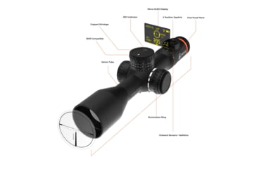 Image of Revic Radikl RS21b 3.5-21x44mm 34mm Tube Smart Rifle Scope First Focal Plane, FFP RH2 MOA Reticle, Matte Black, AY-R-2611