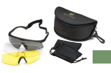 Image of Revision Sawfly Eyeshield Deluxe Kit - Regular Green, Clear, Solar Yellow Lenses 400760261