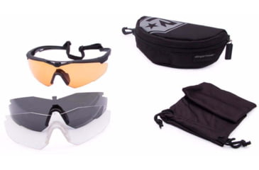 Image of Revision Stingerhawk Eyewear System Deluxe Shooter's Kit Shooting Glasses, Large, 4-0152-0074