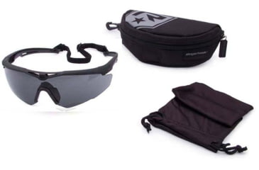 Image of Revision Stingerhawk Eyewear System Basic Kit Shooting Glasses, Regular, Smoke, 4-0152-0024