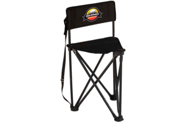 Image of Rhino Blinds Folding Tripod Hunting Chair, Black, RC-377