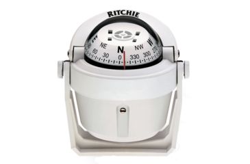 Image of Ritchie B-51W Explorer Compass - Bracket Mount - White 13984