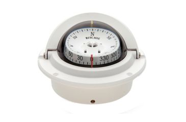 Image of Ritchie F-83W Voyager Compass - Flush Mount - White 10537