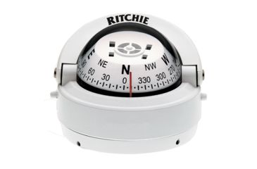 Image of Ritchie S-53W Explorer Compass - Surface Mount - White 36540