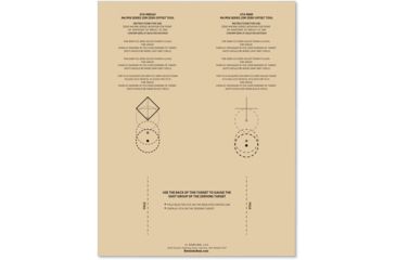 Image of Rite in the Rain 25 Meter Zeroing Paper Target, MOA, 100 Sheets, Tan RR 9126