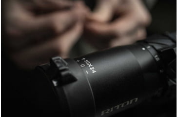 Image of Riton Optics 5 Tactix 1-10x24mm Rifle Scope, 30mm Tube, First Focal Plane, 3OT, Mil Red, Black, 5T110LFI23