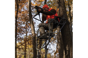 Image of Rivers Edge Treestands Relax Wide - LS Treestand, Black, 16ft 9in, RE672