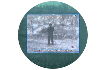 Image of RIX RENV-M 1x25mm Enhanced Night Vision Monocular, with white tubes 1400 FOM, Black, Small, RENVMW14