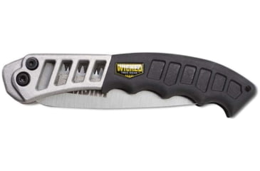 Image of Rocky Mountain Wicked Tree Gear Hand Saw Folding Saw 7" High Carbon Steel Blade Black Overmolded Aluminum Handle, WTG001