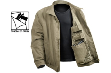 Image of Rothco 3 Season Concealed Carry Jacket, Khaki, Small, 5385-Khaki-S