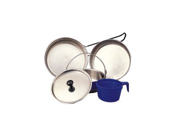 Image of Rothco 5 Piece Stainless Steel Mess Kit, 169