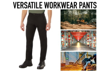 Image of Rothco Active Flex Canvas Work Pant - Men's, Black, 28Wx30L, 62080-Black-28Wx30L