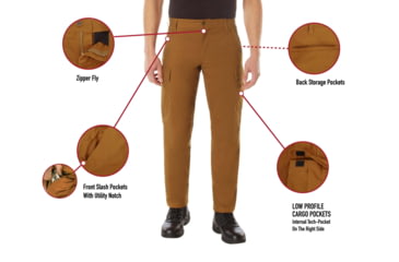 Image of Rothco Active Flex Canvas Work Pant, Work Brown, 30, 62081-WorkBrown-30Wx30L