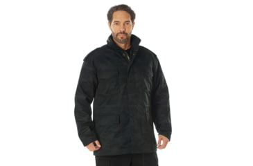 Image of Rothco Camo M-65 Field Jacket - Men's, Midnight Black Camo, Extra Large, 12072-MidnightBlackCamo-XL